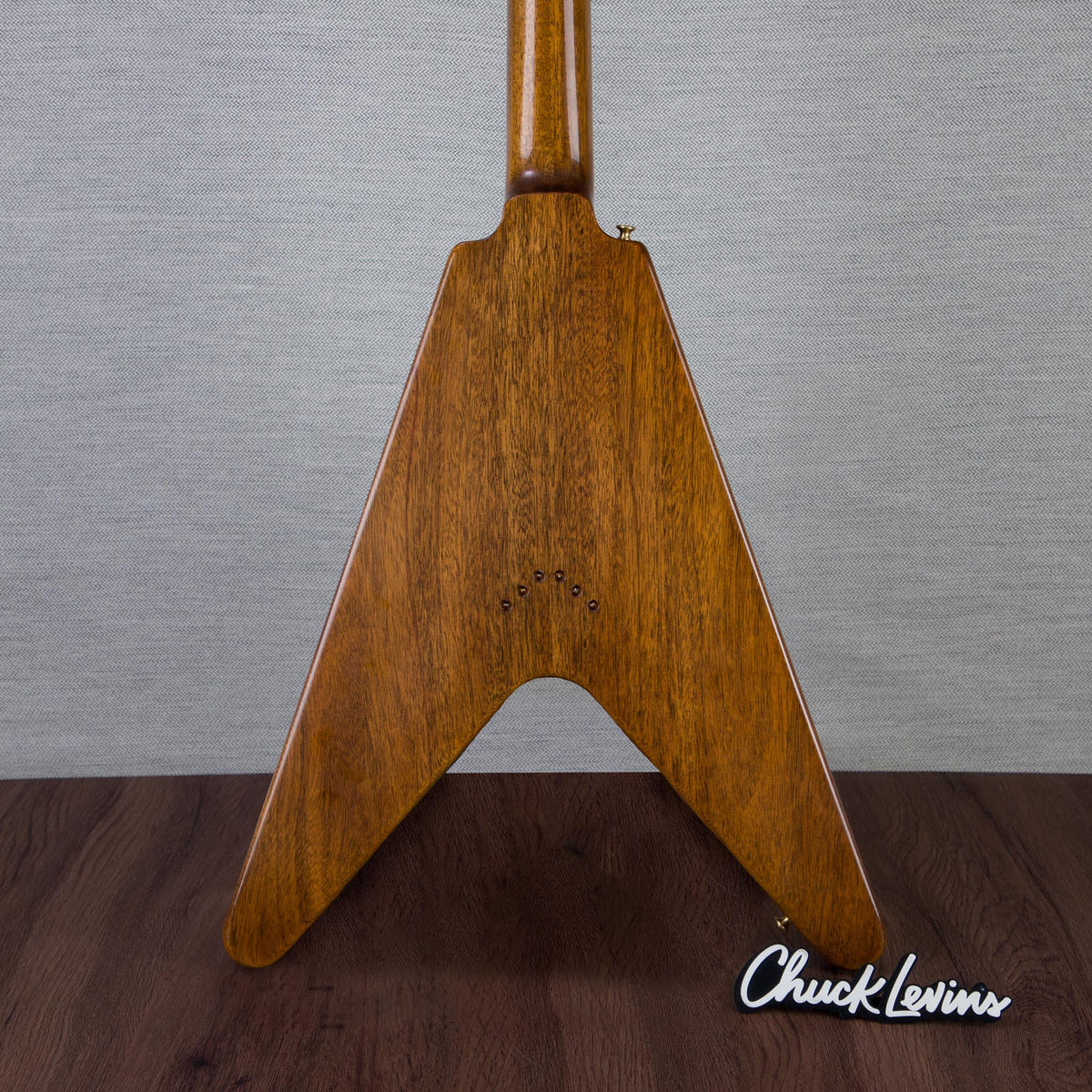 Gibson Custom Shop 1958 Mahogany Flying V Reissue Electric Guitar - Antique Natural - #851115 - View 5 | MusicMarket