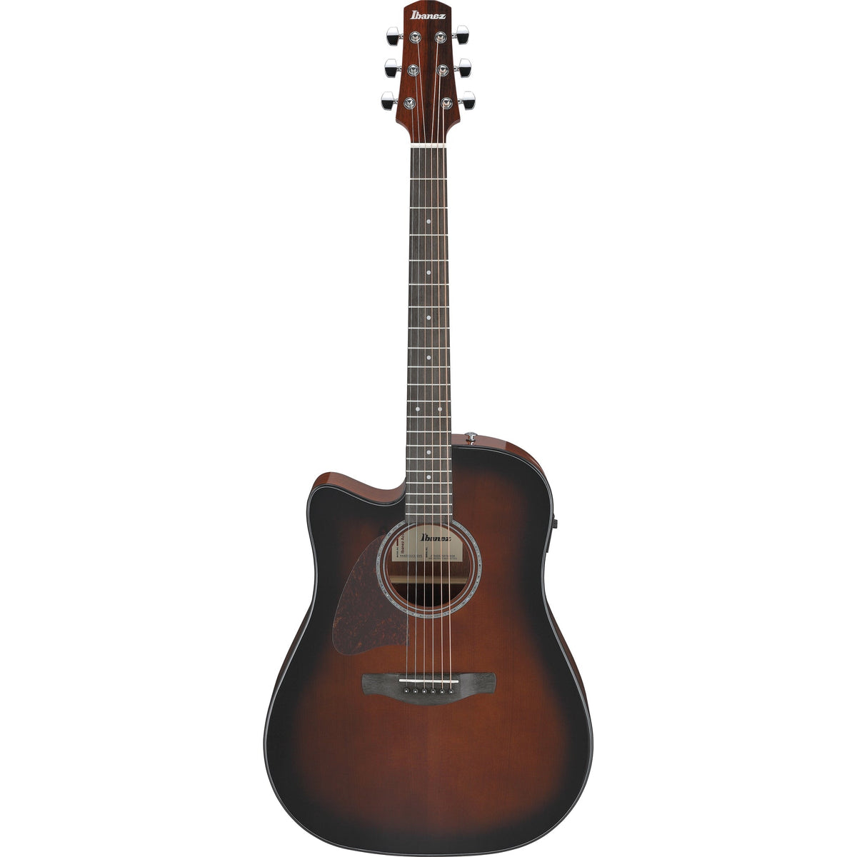 Ibanez AAD51CE AAD Left Handed Acoustic Electric Guitar - Dark Violin Sunburst - View 2 | MusicMarket