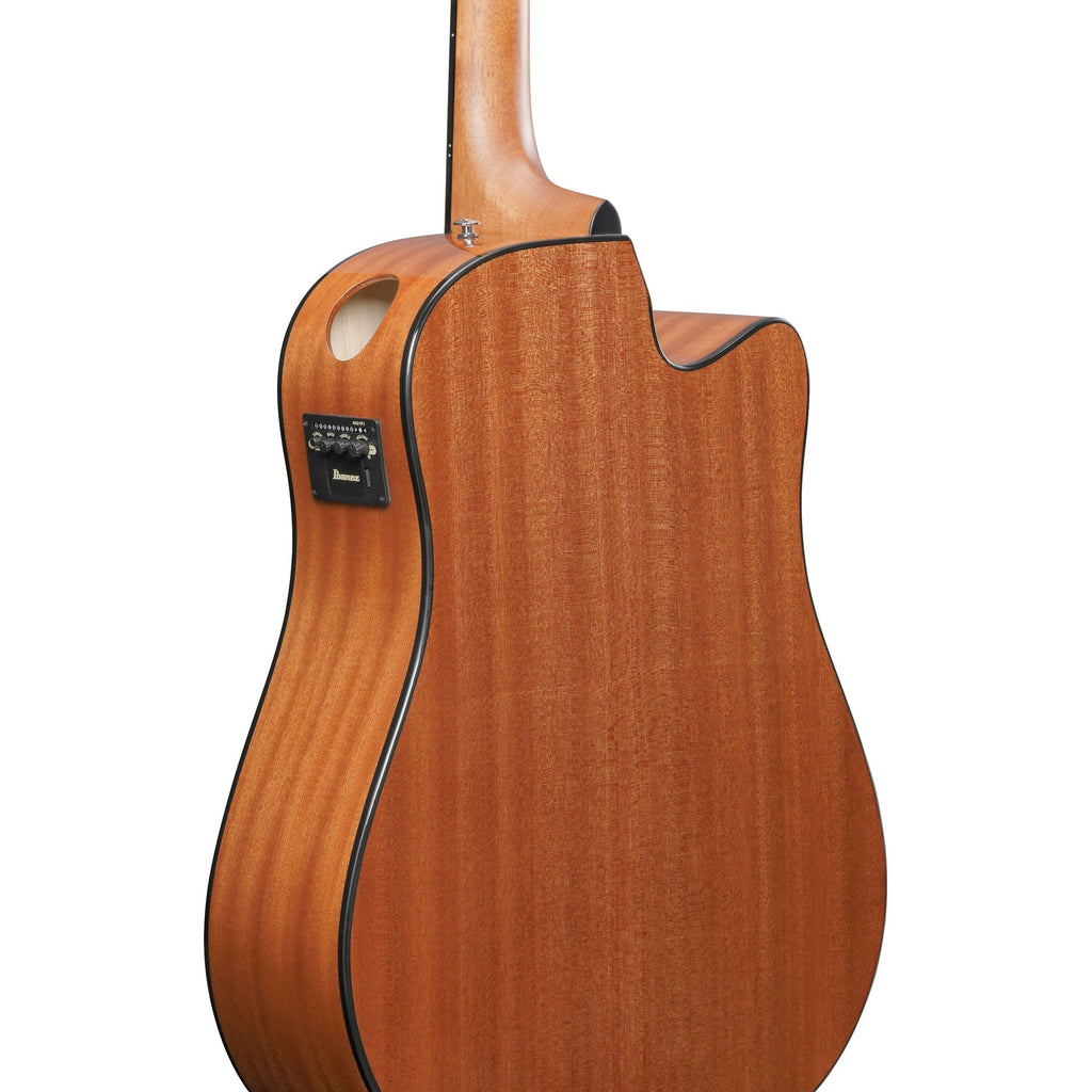 Ibanez AAD51CE AAD Left Handed Acoustic Electric Guitar - Dark Violin Sunburst - View 6 | MusicMarket