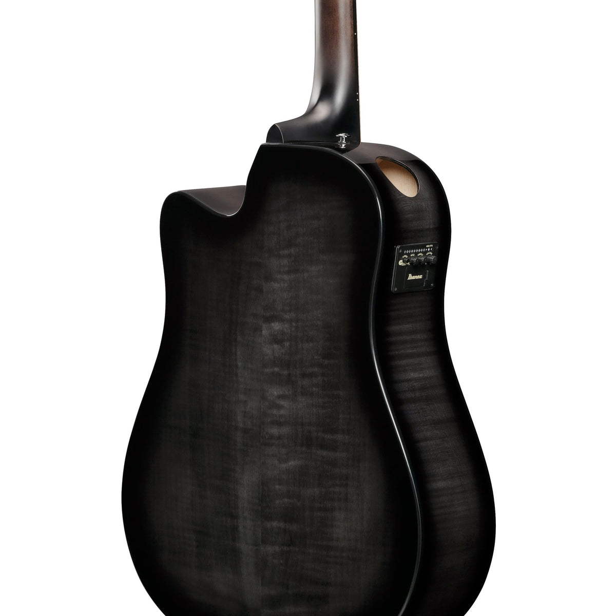 Ibanez AAD77CE AAD Acoustic Electric Guitar - Transparent Black Sunburst - View 5 | MusicMarket
