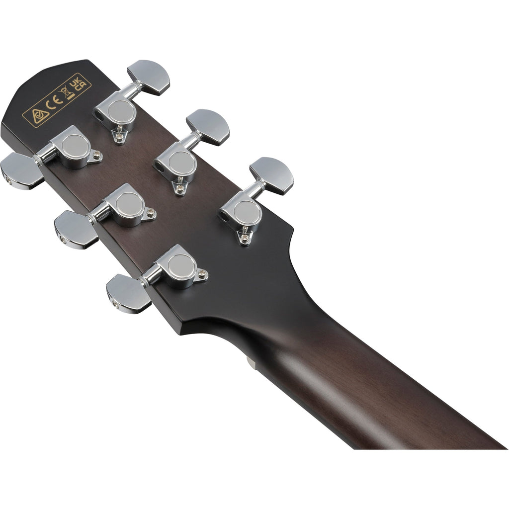 Ibanez AAD77CE AAD Acoustic Electric Guitar - Transparent Black Sunburst - View 7 | MusicMarket