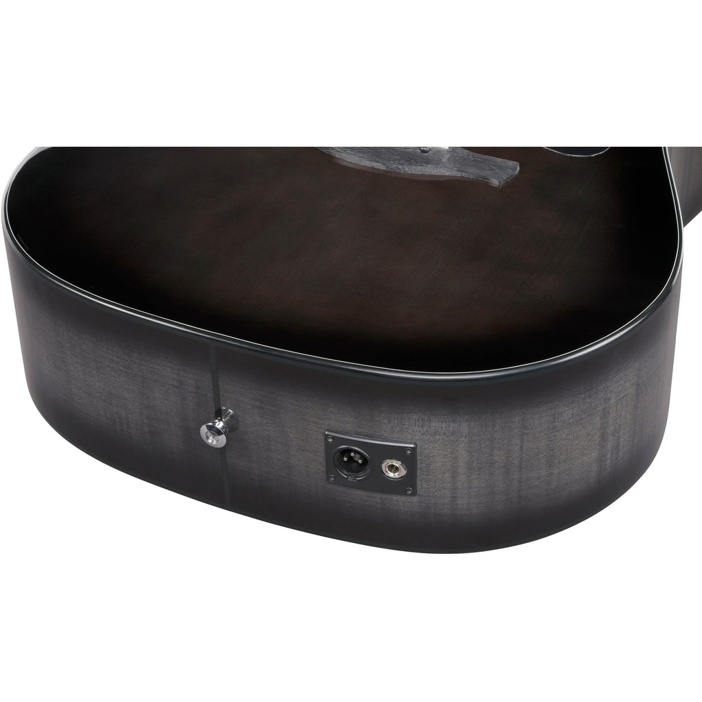 Ibanez AAD77CE AAD Acoustic Electric Guitar - Transparent Black Sunburst - View 9 | MusicMarket