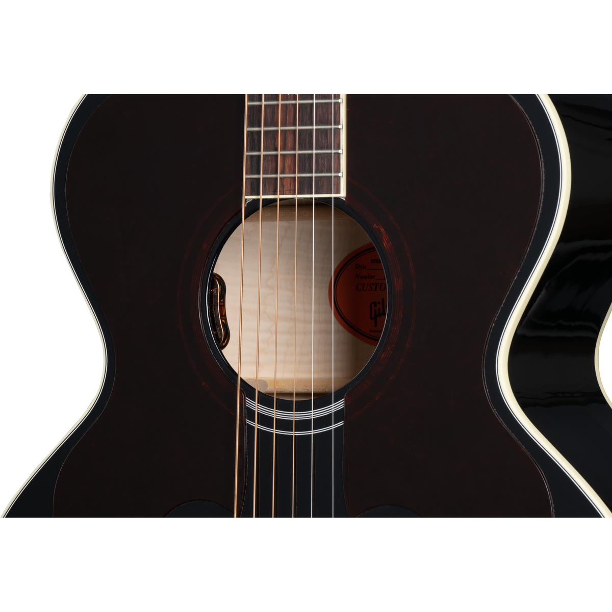 Gibson Everly Brothers J-180 Acoustic Electric Guitar - Ebony - View 7 | MusicMarket