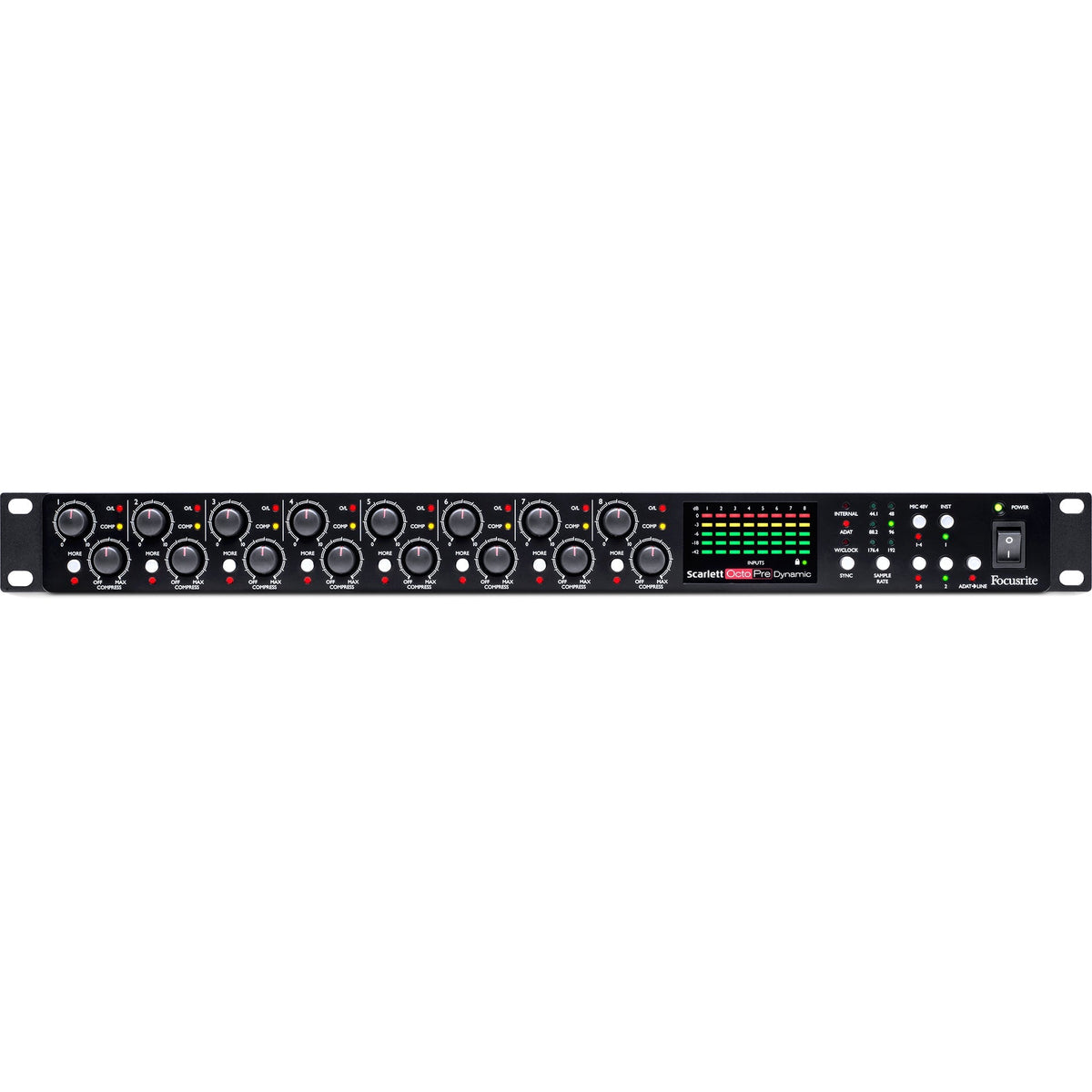 Focusrite Scarlett OctoPre Dynamic 8-Channel Mic Pre - View 4 | MusicMarket