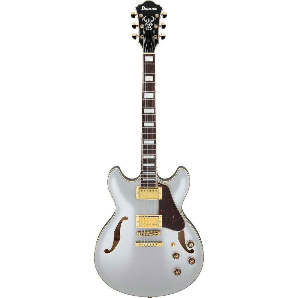 Ibanez AS73G Artcore Semi Hollow Electric Guitar - Moonstone Silver Flat - View 2 | MusicMarket