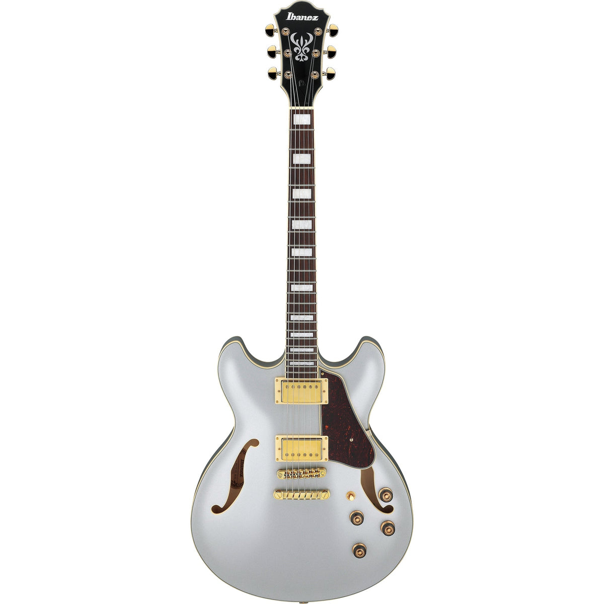 Ibanez AS73G Artcore Semi Hollow Electric Guitar - Moonstone Silver Flat - View 2 | MusicMarket