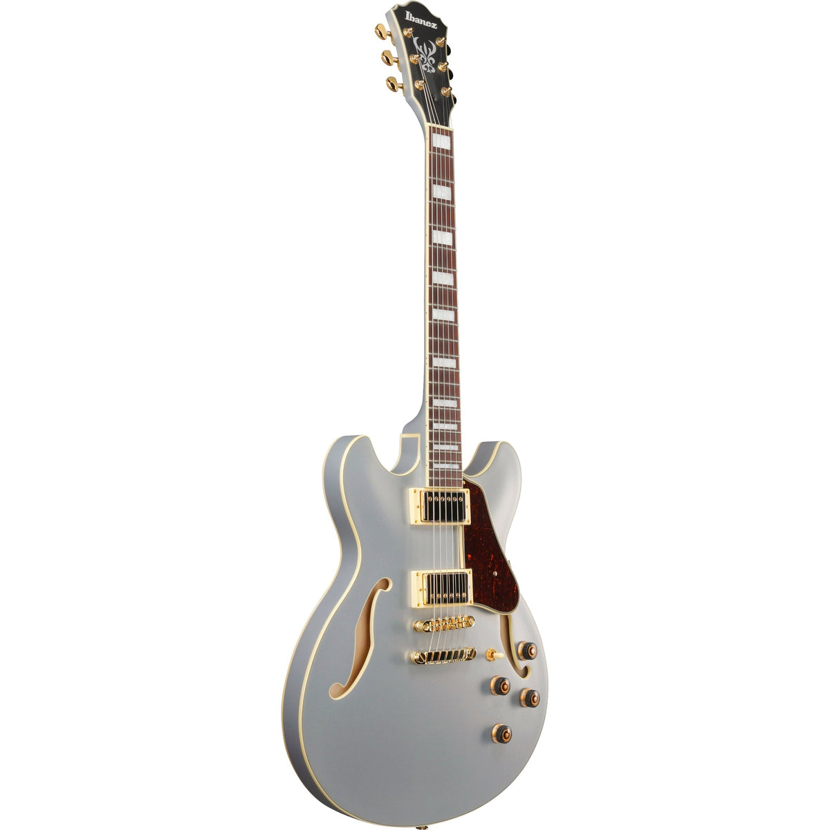 Ibanez AS73G Artcore Semi Hollow Electric Guitar - Moonstone Silver Flat - View 4 | MusicMarket