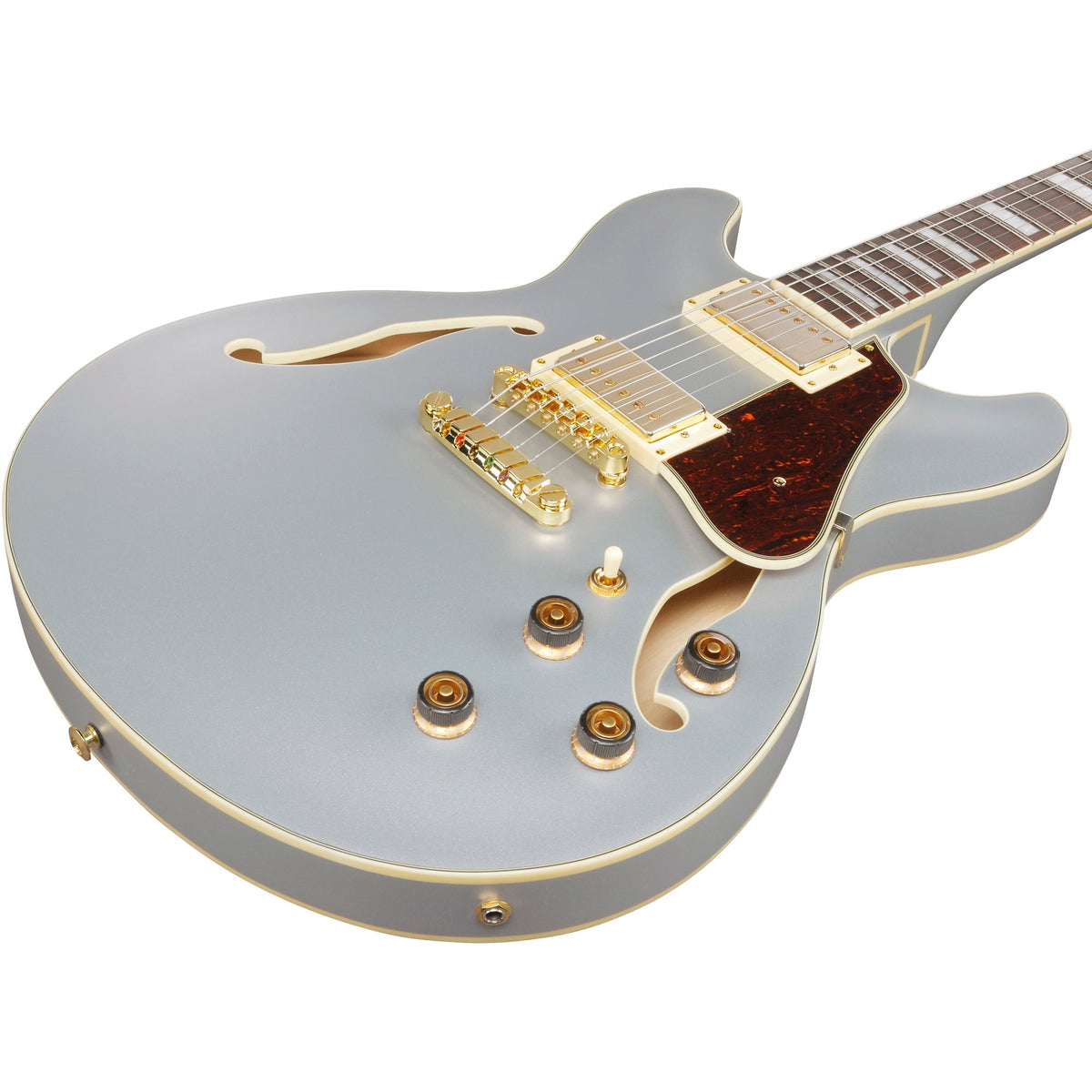 Ibanez AS73G Artcore Semi Hollow Electric Guitar - Moonstone Silver Flat - View 7 | MusicMarket