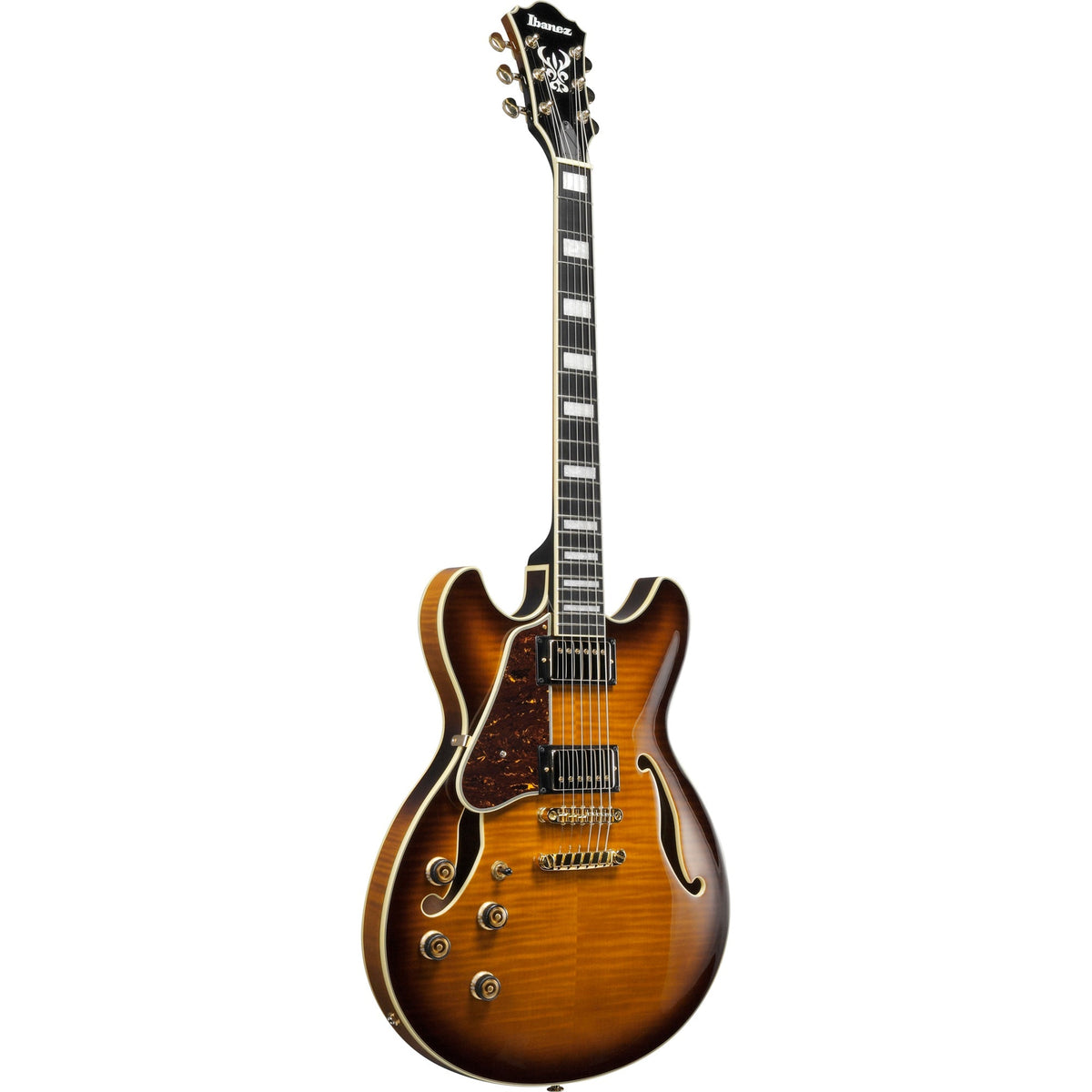Ibanez AS93FML AS Artcore Expressionist Left Handed Electric Guitar - Violin Sunburst - View 4 | MusicMarket