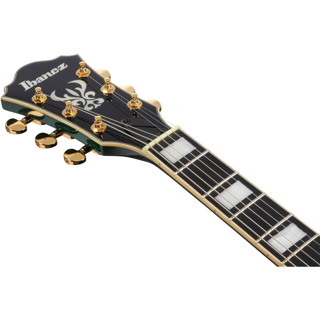 Ibanez AS93FM Artcore Expressionist Electric Guitar - Transparent Moss Green - View 5 | MusicMarket