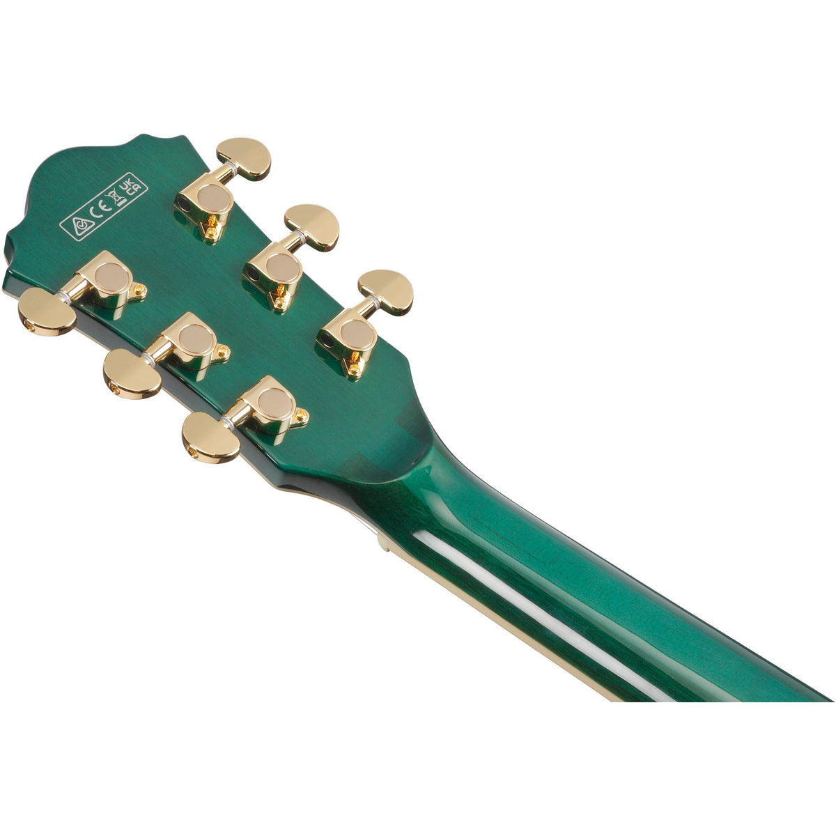 Ibanez AS93FM Artcore Expressionist Electric Guitar - Transparent Moss Green - View 6 | MusicMarket
