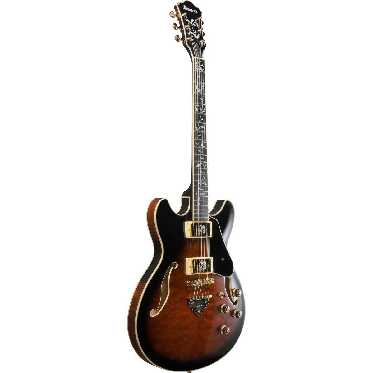 Ibanez AS Artcore Expressionist Semi-Hollow Electric Guitar - Dark Brown Sunburst - View 4 | MusicMarket