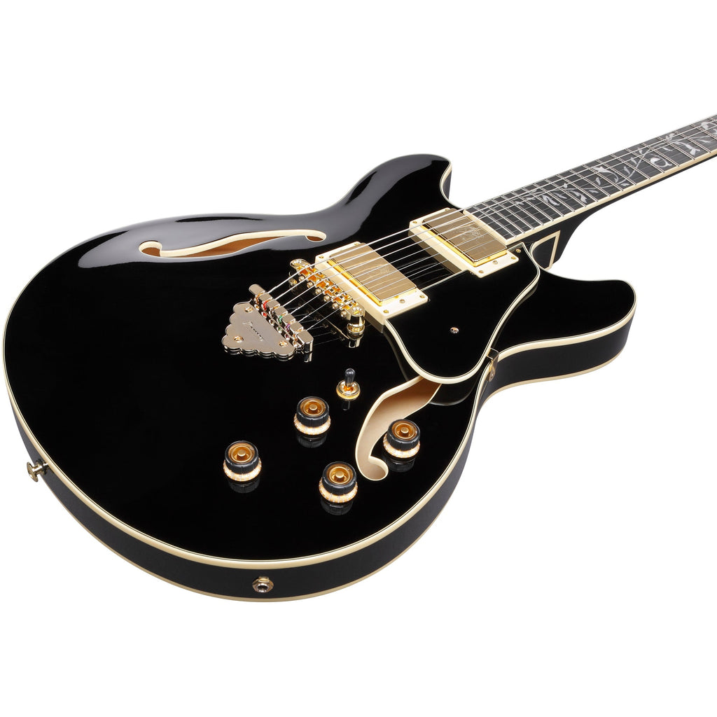 Ibanez AS93SP AS Artcore Expressionist Semi-Hollow Electric Guitar - Black - View 7 | MusicMarket