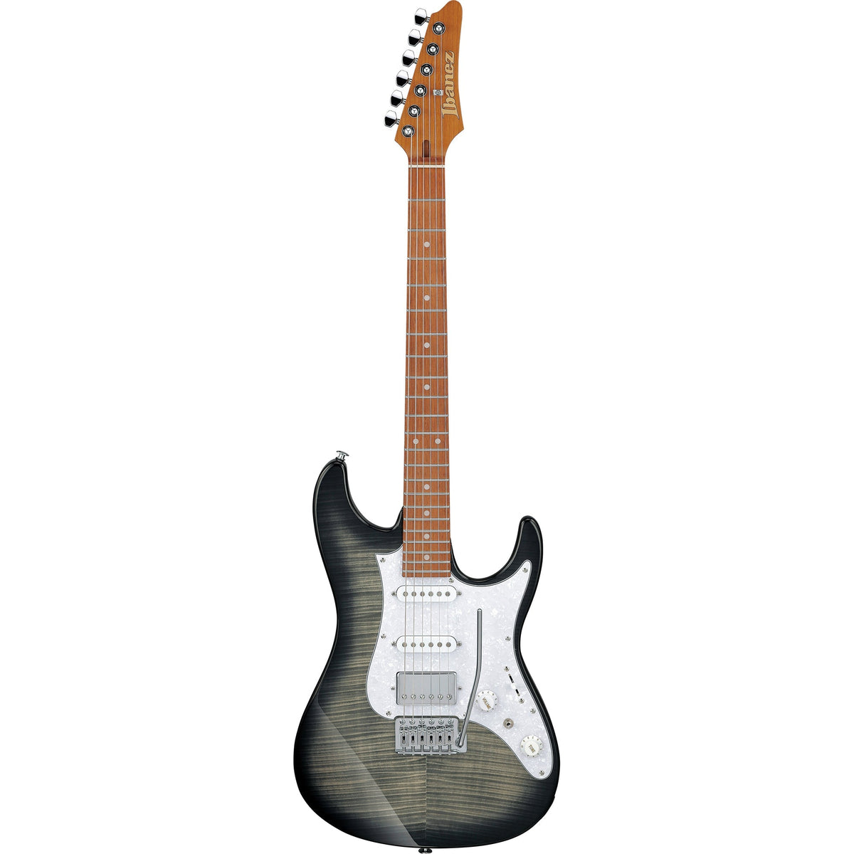 Ibanez AZ22S1F AZ Standard 6-String Electric Guitar - Transparent Black Sunburst - View 2 | MusicMarket