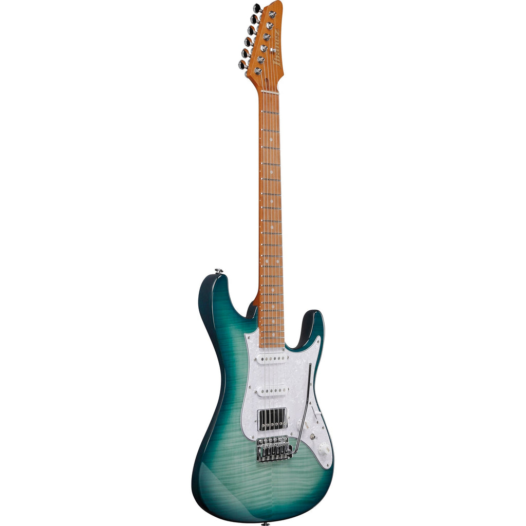 Ibanez AZ22S1F AZ Standard 6-String Electric Guitar -Transparent Turquoise Burst - View 4 | MusicMarket