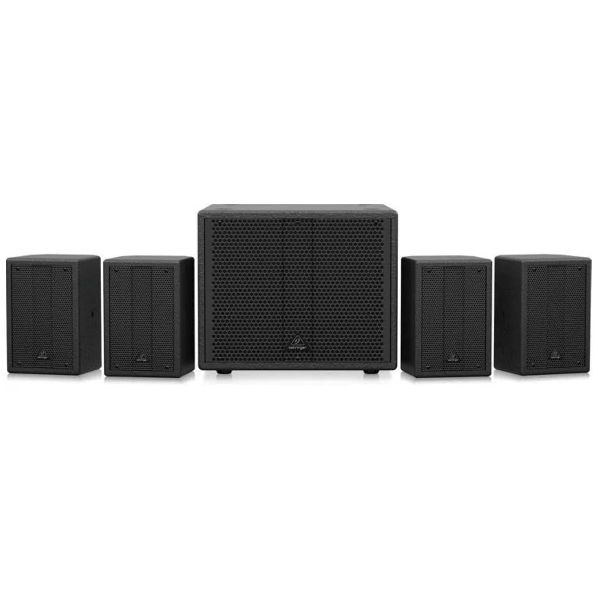 Behringer Complete PUB Speaker System with 4x SAT 1004 Speakers and SAT 1008 SUBA Subwoofer - MusicMarket