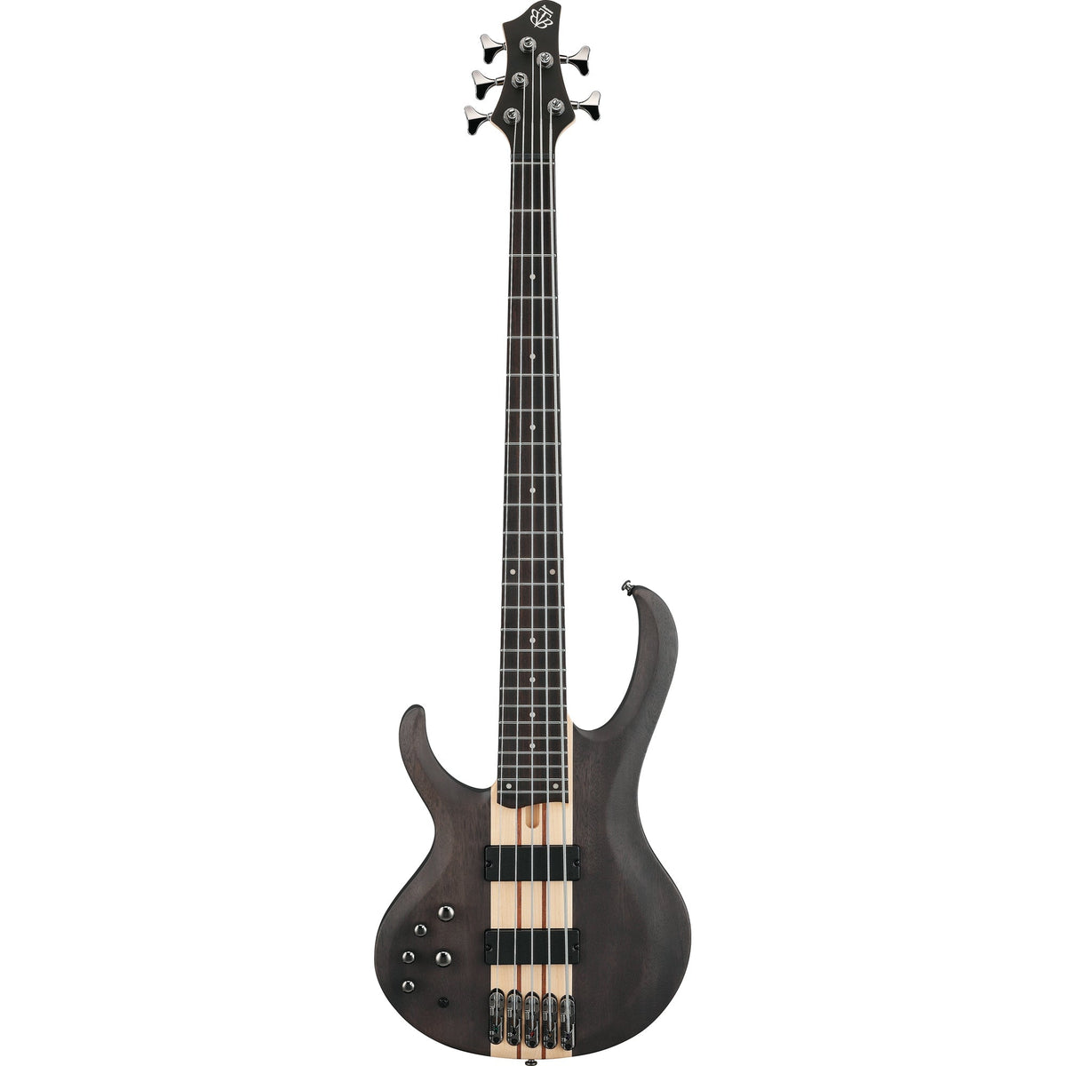 Ibanez BTB605 BTB Standard Left Handed 5-String Electric Bass - Transparent Gray Flat - View 2 | MusicMarket