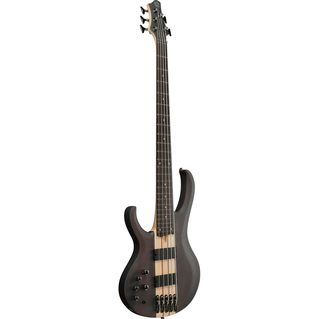 Ibanez BTB605 BTB Standard Left Handed 5-String Electric Bass - Transparent Gray Flat - View 4 | MusicMarket