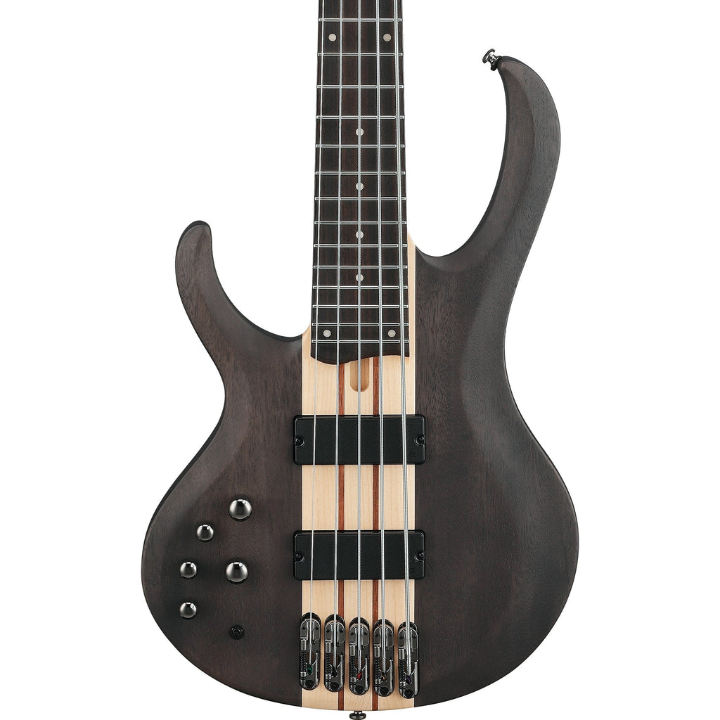 Ibanez BTB605 BTB Standard Left Handed 5-String Electric Bass - Transparent Gray Flat - MusicMarket
