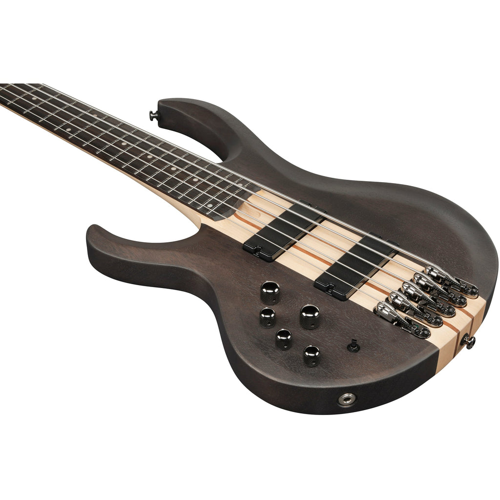 Ibanez BTB605 BTB Standard Left Handed 5-String Electric Bass - Transparent Gray Flat - View 5 | MusicMarket