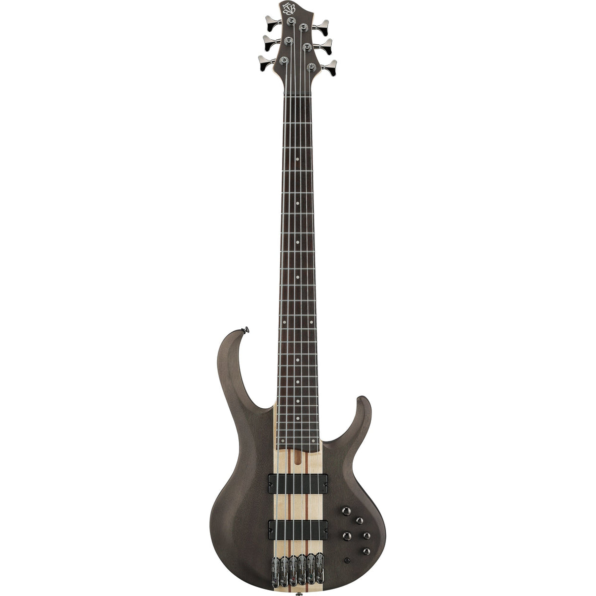 Ibanez BTB606 BTB Standard 6-String Electric Bass - Transparent Gray Flat - View 2 | MusicMarket