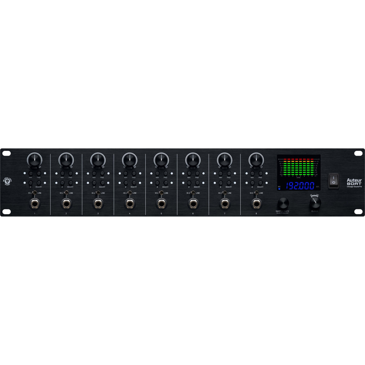Black Lion Audio 8DAT 8 Channel Auteur Packed Mic Pre - MusicMarket