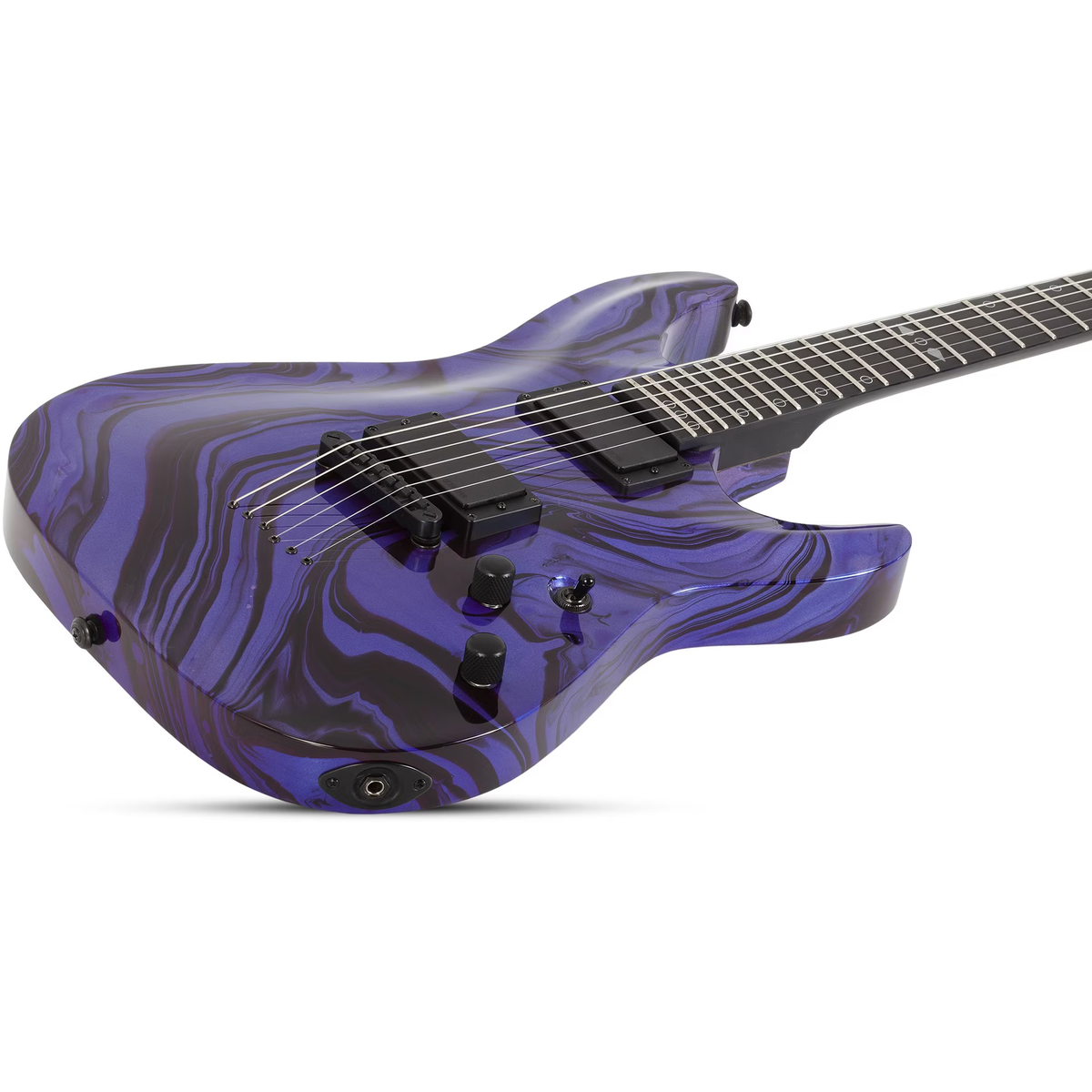 Schecter C-1 Hydro-Dip Electric Guitar - Purple Obsidian - View 3 | MusicMarket