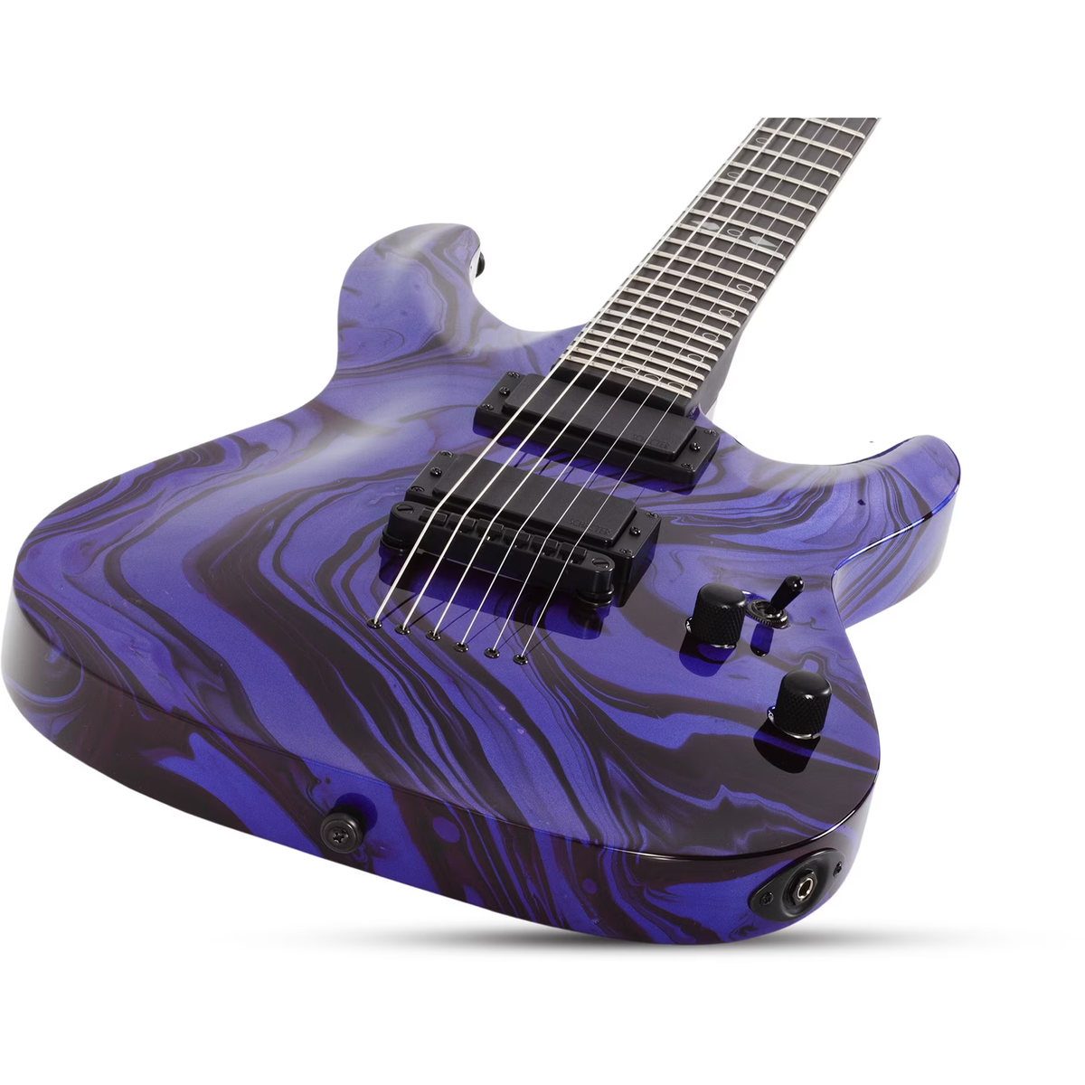 Schecter C-1 Hydro-Dip Electric Guitar - Purple Obsidian - View 5 | MusicMarket
