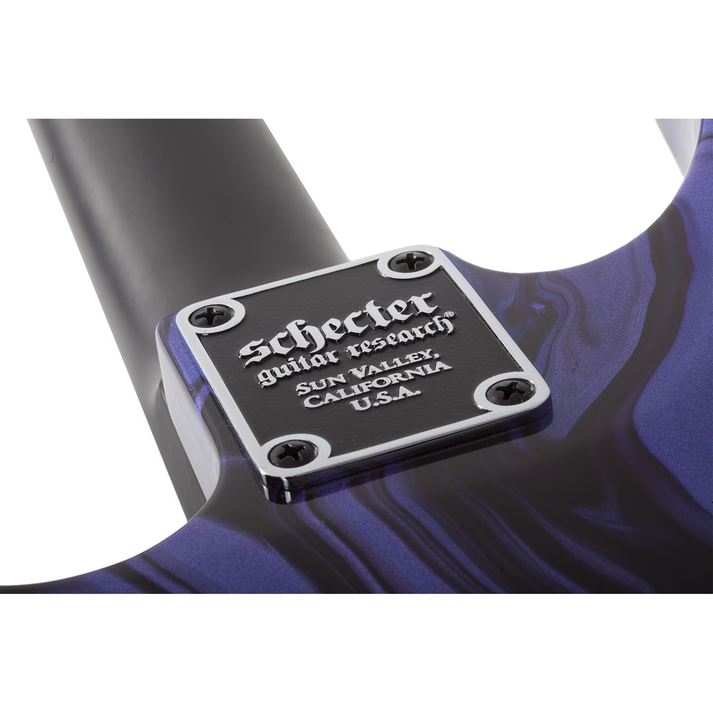 Schecter C-1 Hydro-Dip Electric Guitar - Purple Obsidian - View 8 | MusicMarket