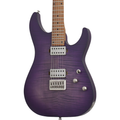 Schecter C-1 Standard Plus Electric Guitar - Transparent Purple Burst - MusicMarket