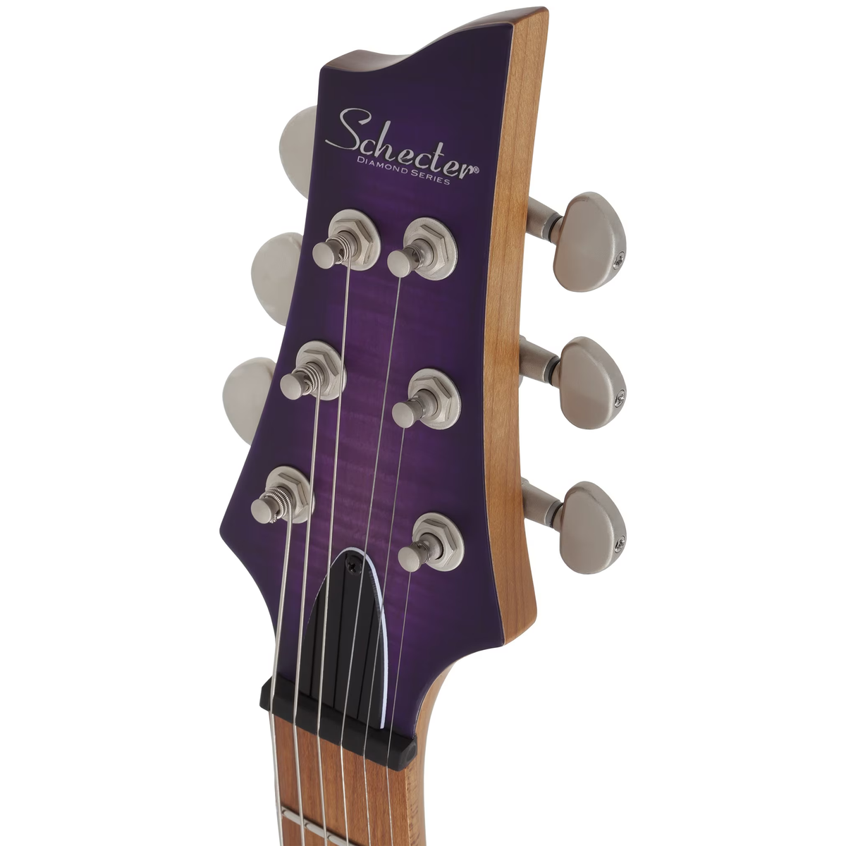 Schecter C-1 Standard Plus Electric Guitar - Transparent Purple Burst - View 3 | MusicMarket