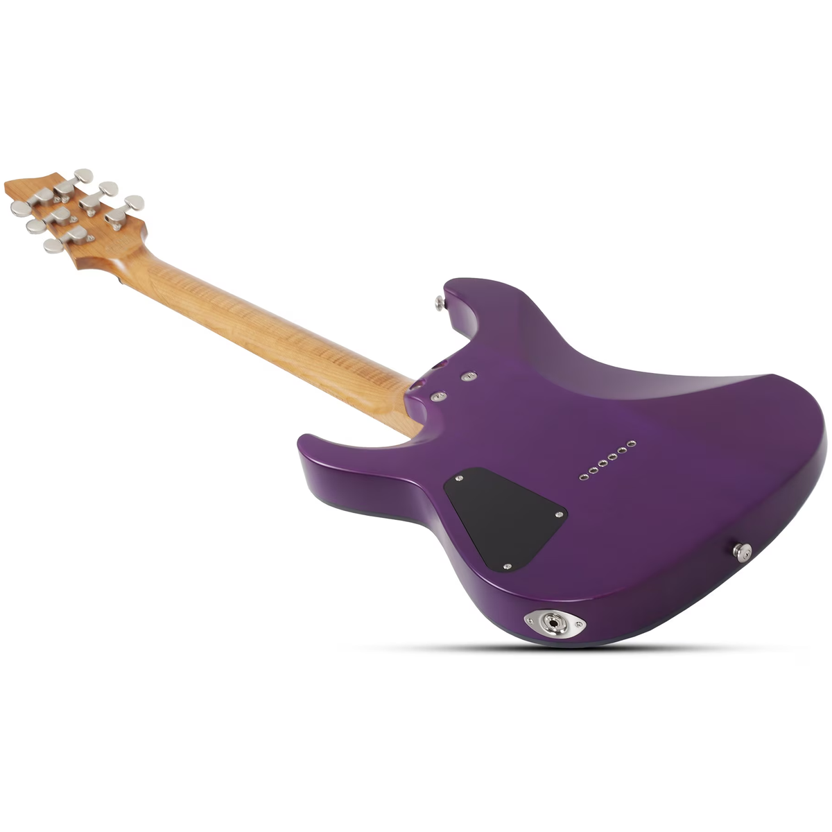 Schecter C-1 Standard Plus Electric Guitar - Transparent Purple Burst - View 7 | MusicMarket