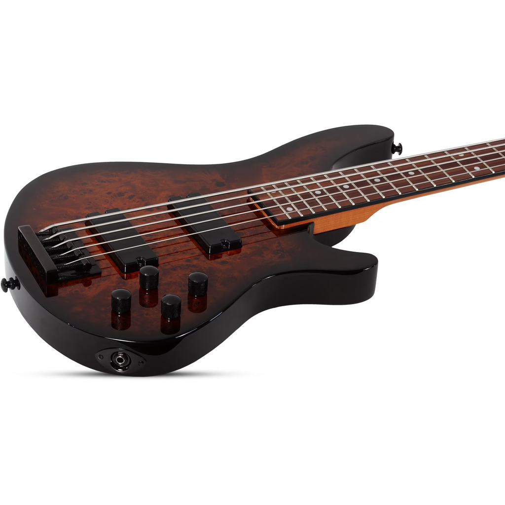 Schecter C-5 Standard 5-String Electric Bass - Tobacco Burl - View 5 | MusicMarket
