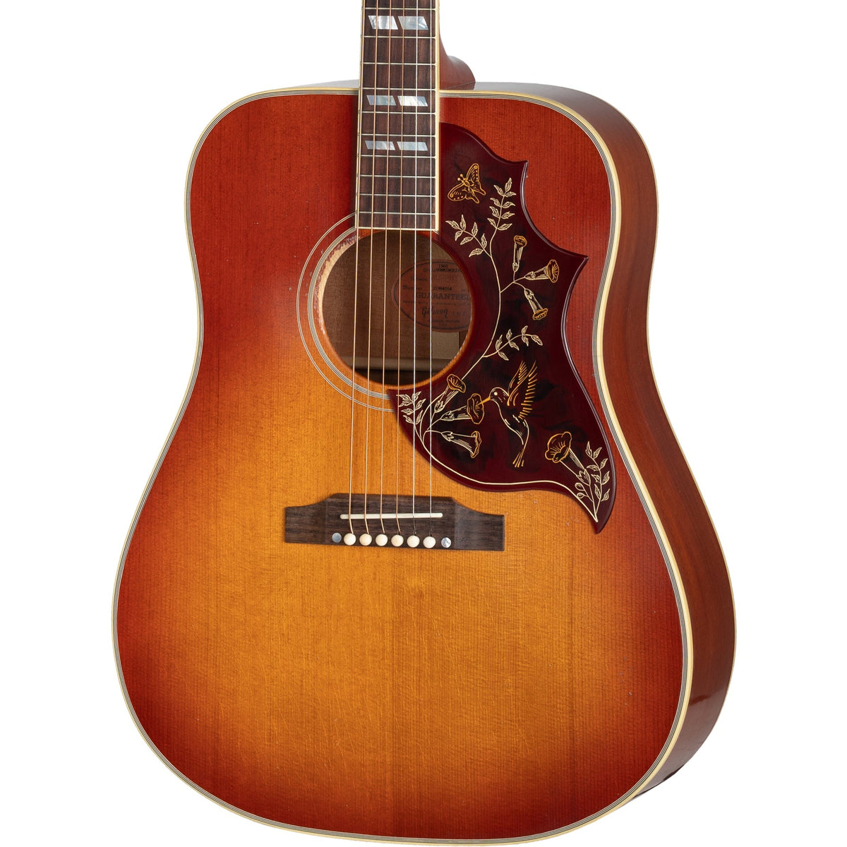 Gibson 1960 Hummingbird Acoustic Guitar - Heritage Cherry Sunburst Light Aged - View 7 | MusicMarket