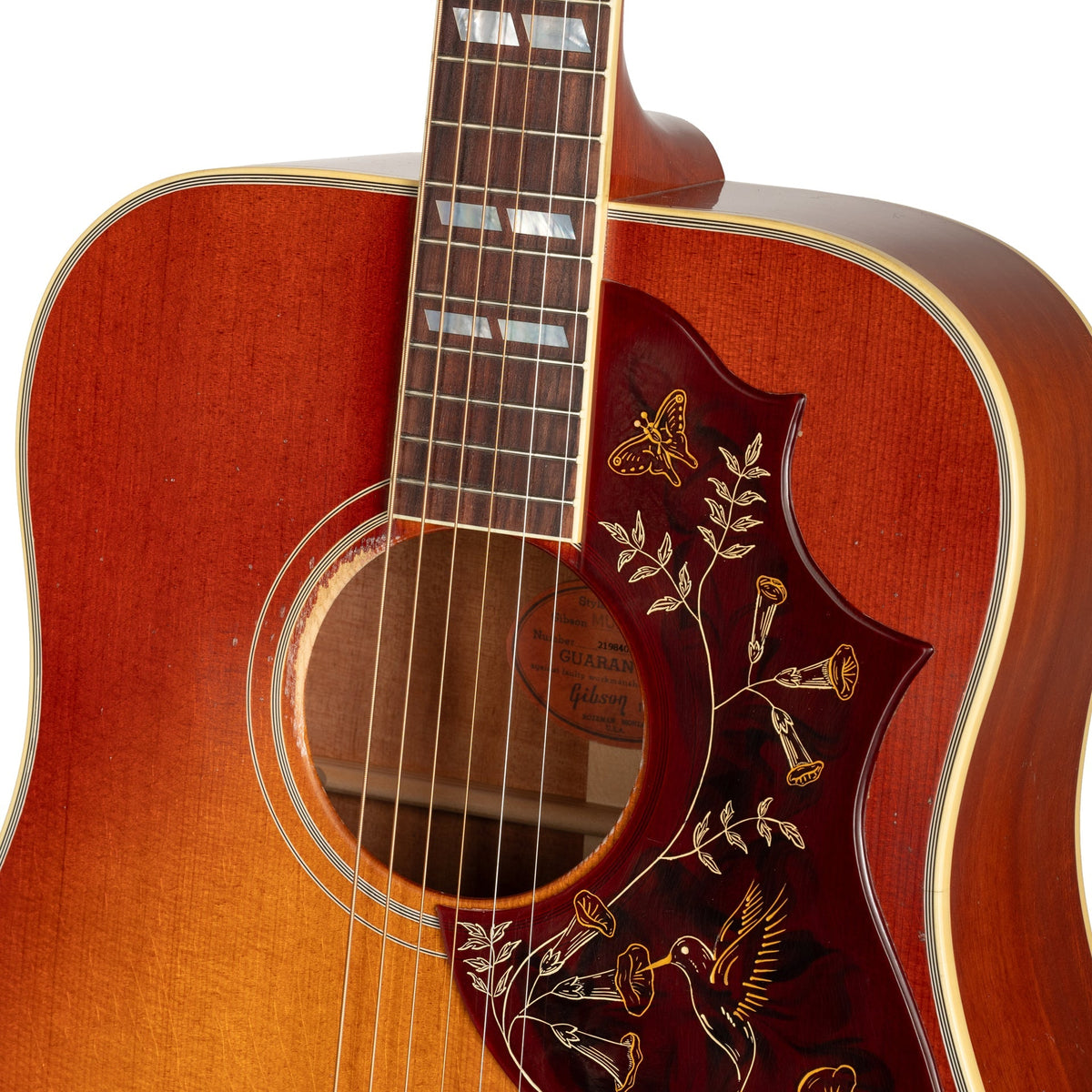Gibson 1960 Hummingbird Acoustic Guitar - Heritage Cherry Sunburst Light Aged - View 12 | MusicMarket