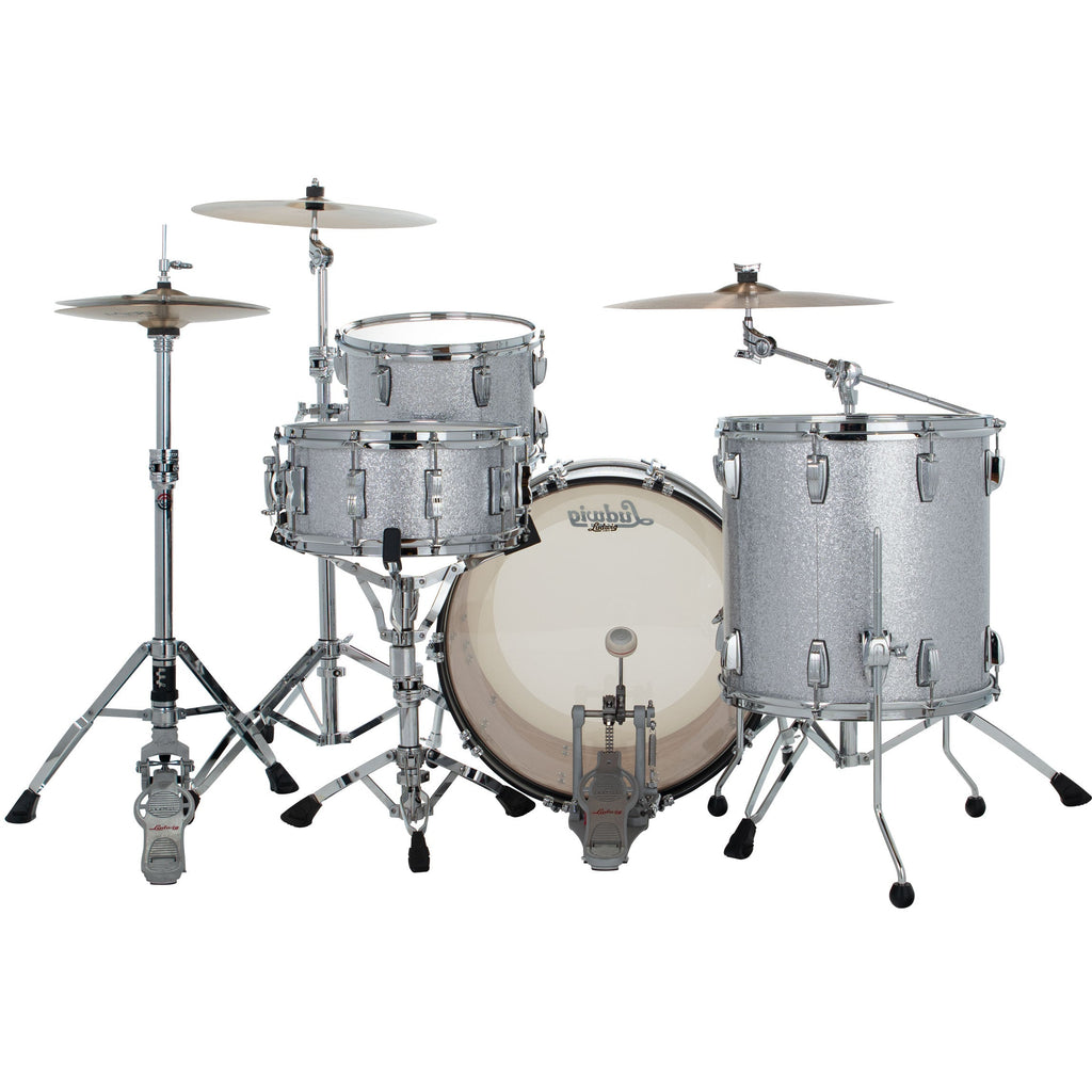 Ludwig Classic Oak Fab 3-Piece Shell Pack - Silver Sparkle - View 3 | MusicMarket