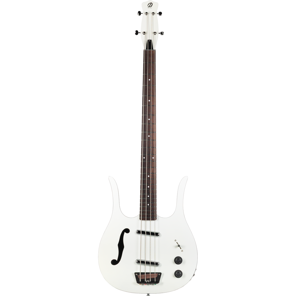 Danelectro 58 Longhorn 4 String Bass - Red Hot White - View 2 | MusicMarket