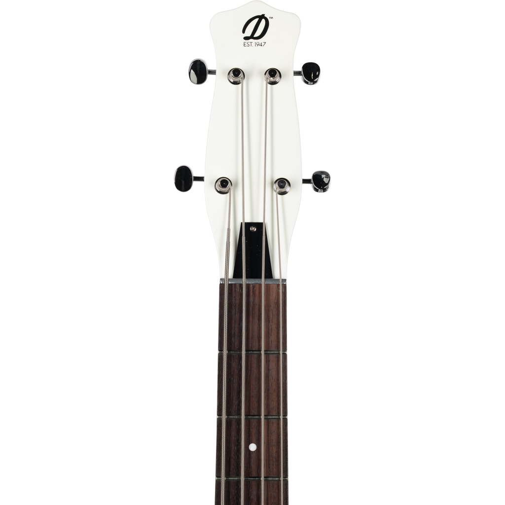 Danelectro 58 Longhorn 4 String Bass - Red Hot White - View 4 | MusicMarket