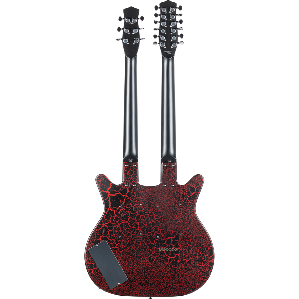 Danelectro 6/12 Doubleneck Electric Guitar - Red Crackle - View 3 | MusicMarket