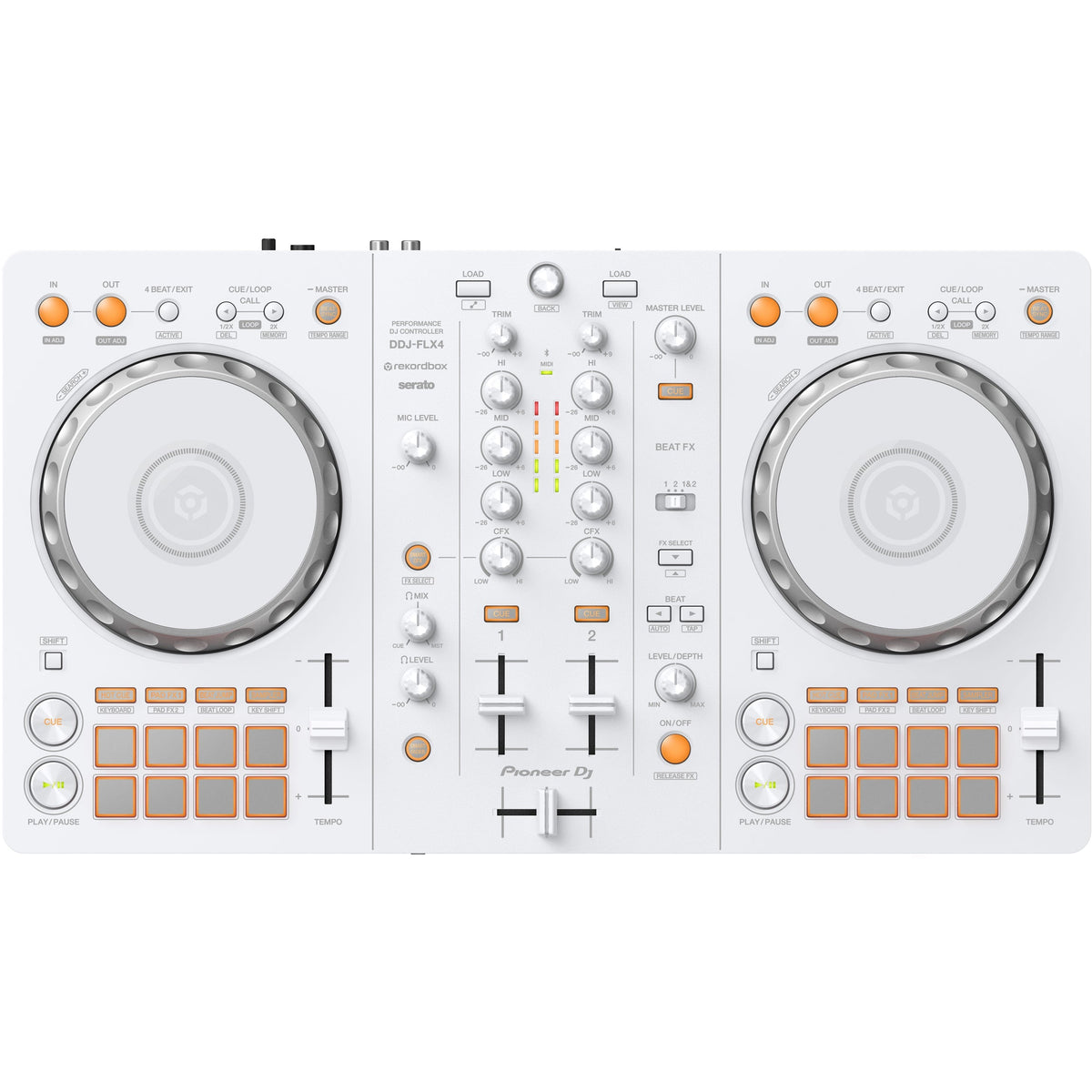 Pioneer 2-Channel DJ controller for Serato & Rekordbox - Limited Edition White - MusicMarket