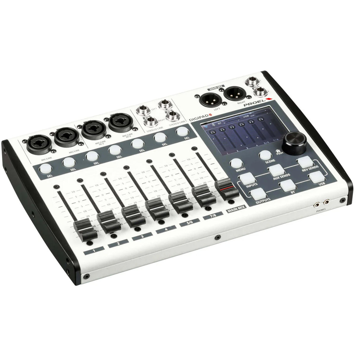 Proel Digipad8 Compact Digital Mixer - View 3 | MusicMarket