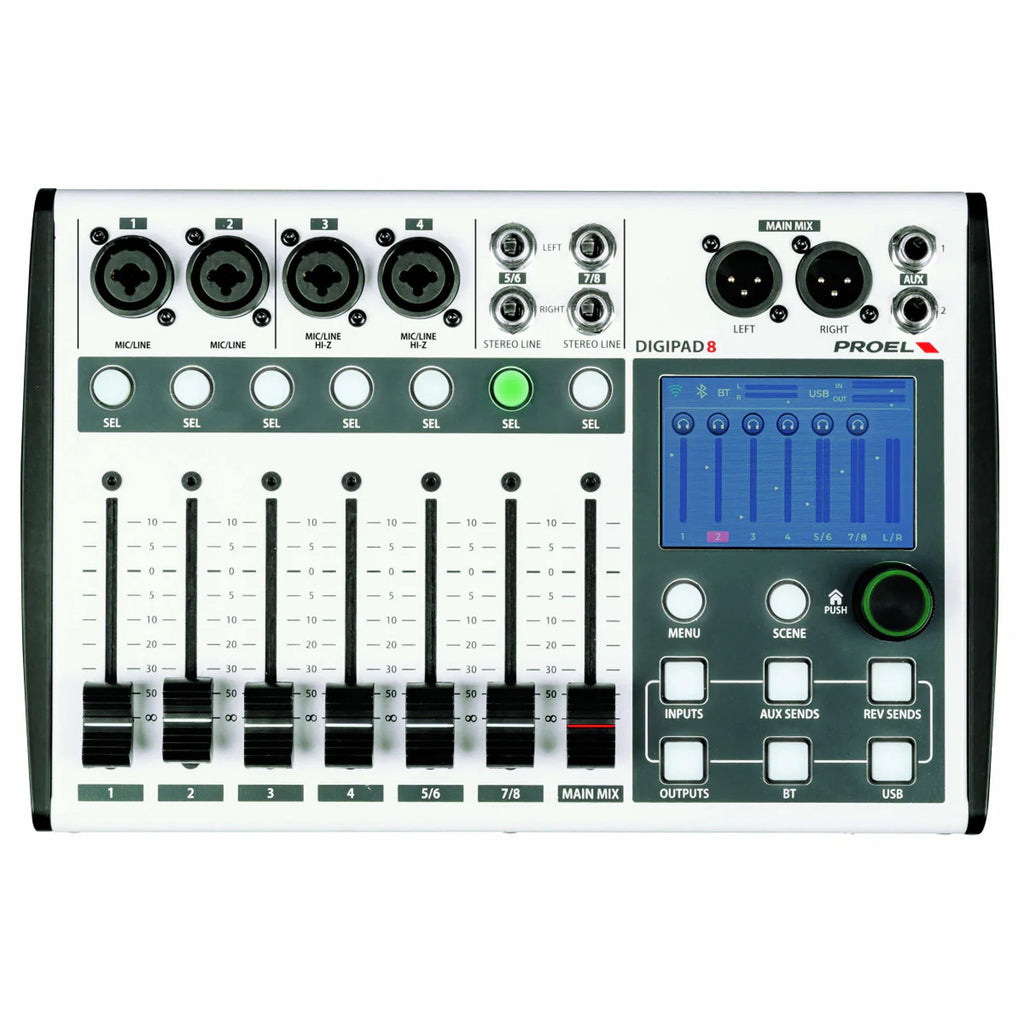 Proel Digipad8 Compact Digital Mixer - MusicMarket