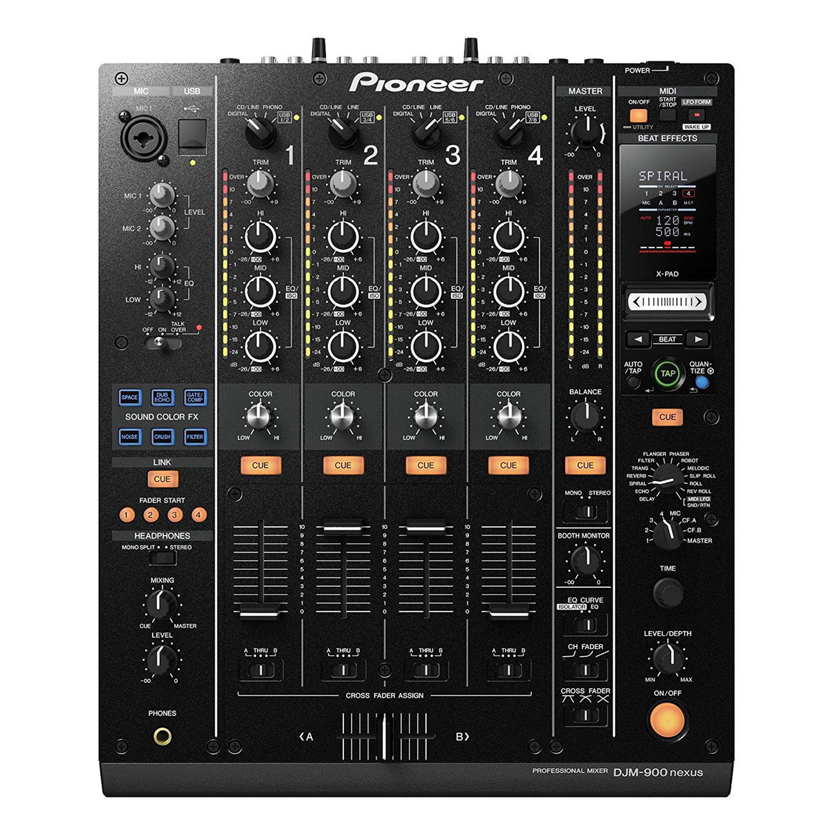 Pioneer DJM900NXS 4-Channel High End DJ Mixer - View 3 | MusicMarket