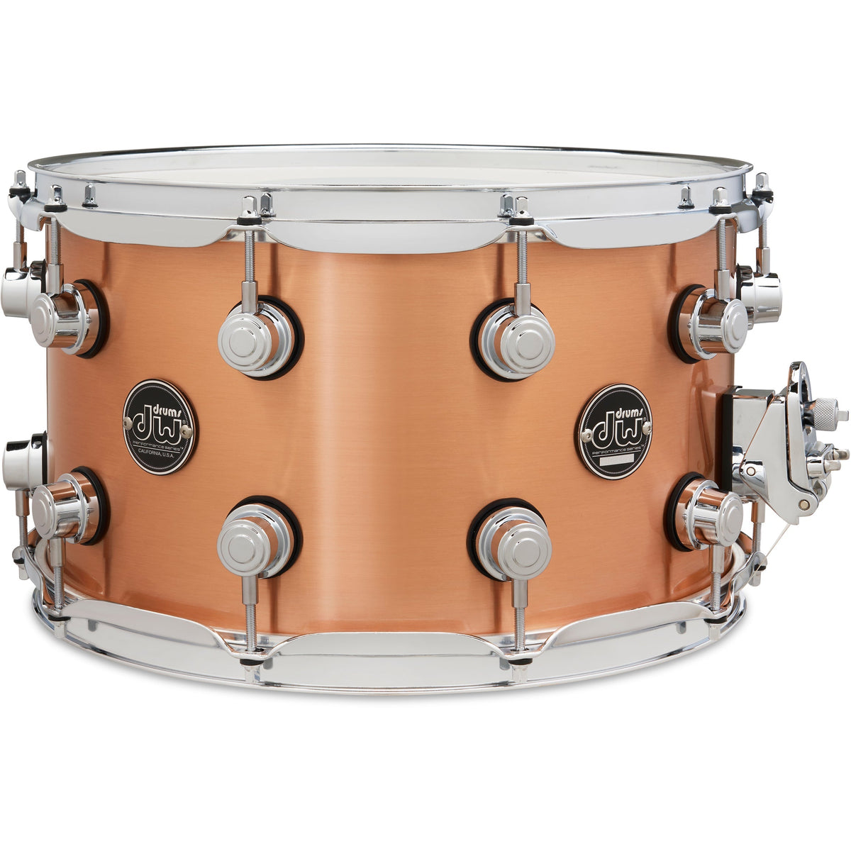 Drum Workshop Performance Series 8x14 Snare Drum - 1mm Polished Copper - MusicMarket