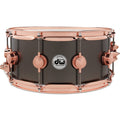 Drum Workshop Collectors Series 6.5x14 Snare Drum -Satin Black Nickel over Brass - MusicMarket