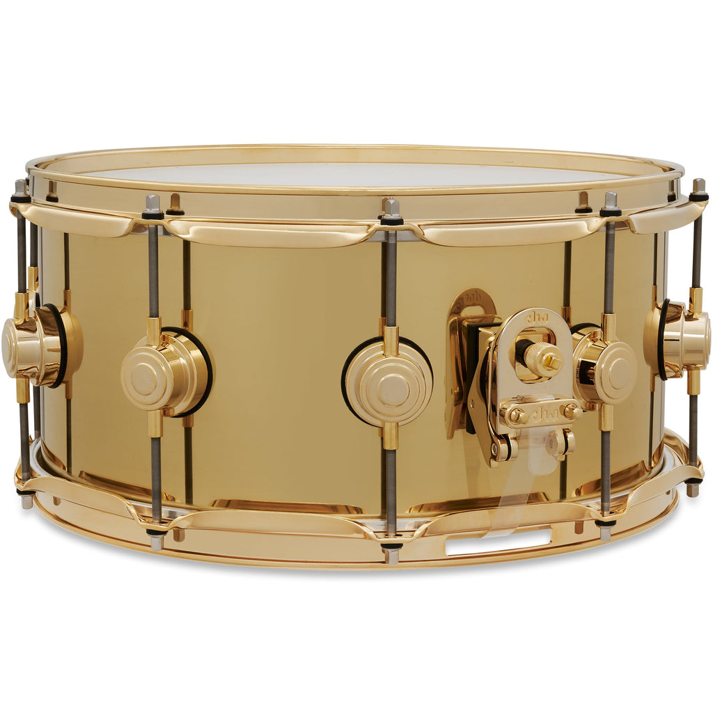 Drum Workshop Collectors Series 6.5x14 Snare Drum - Polished Brass - View 2 | MusicMarket