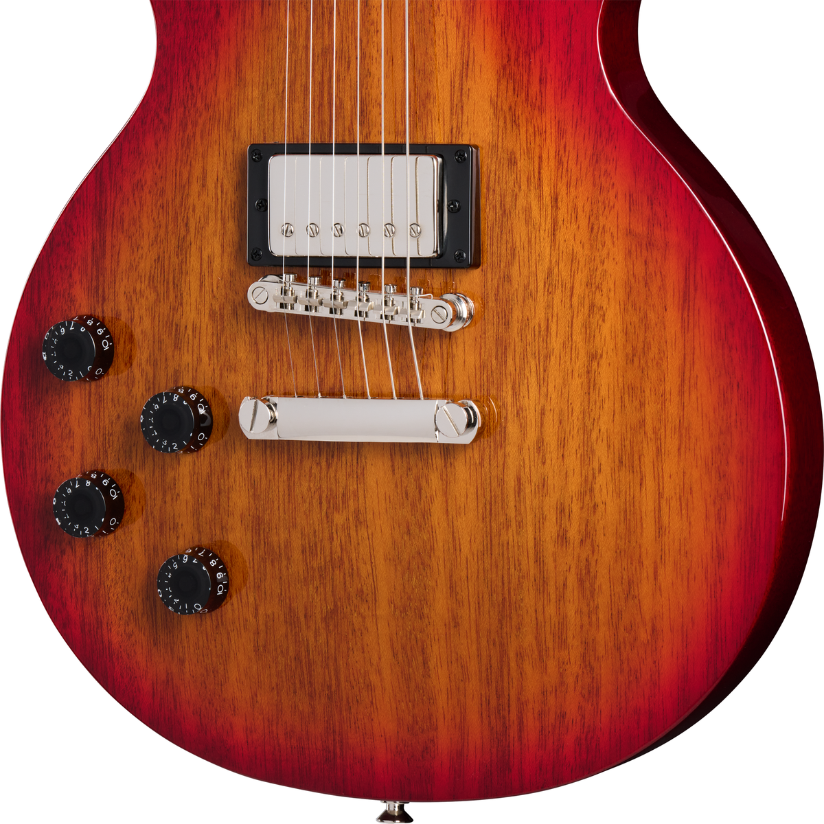 Epiphone Les Paul Tribute Left Handed Electric Guitar - Heritage Cherry Sunburst - View 6 | MusicMarket