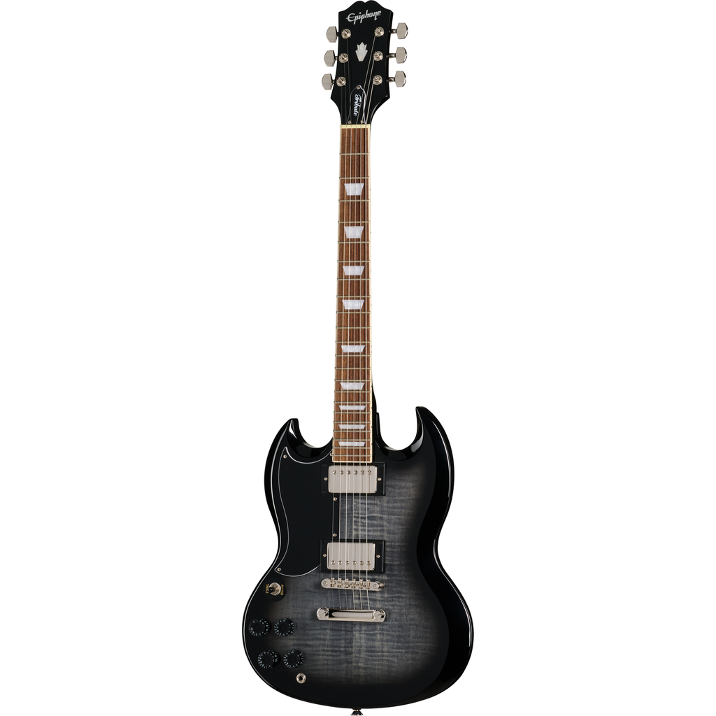 Epiphone SG Tribute Plus Left Handed Electric Guitar - Ebony Burst - View 2 | MusicMarket