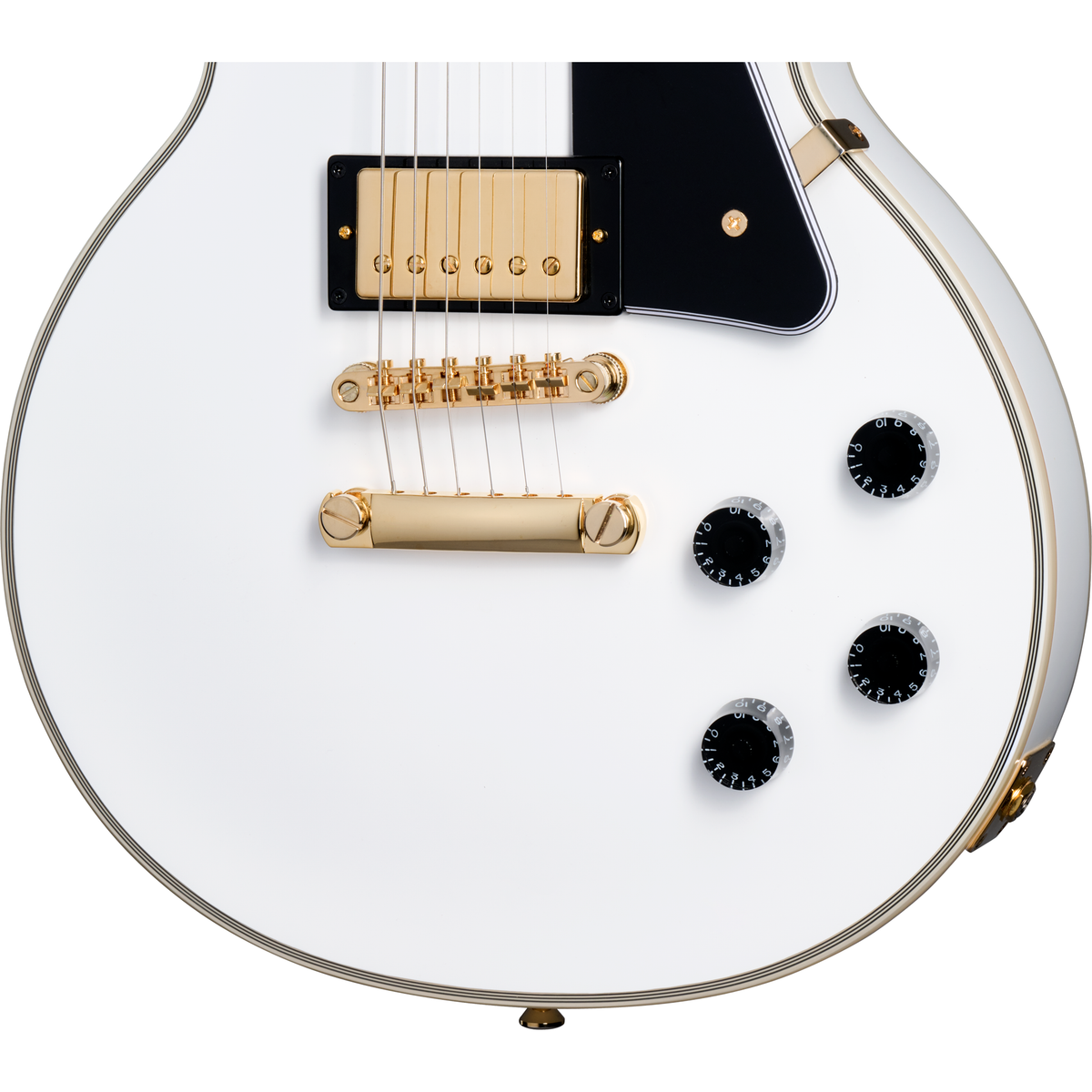 Epiphone Les Paul Custom Electric Guitar - Alpine White - View 7 | MusicMarket
