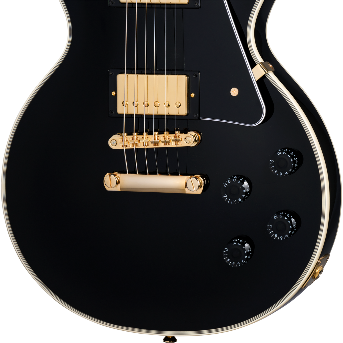 Epiphone Les Paul Custom Electric Guitar - Ebony - View 7 | MusicMarket
